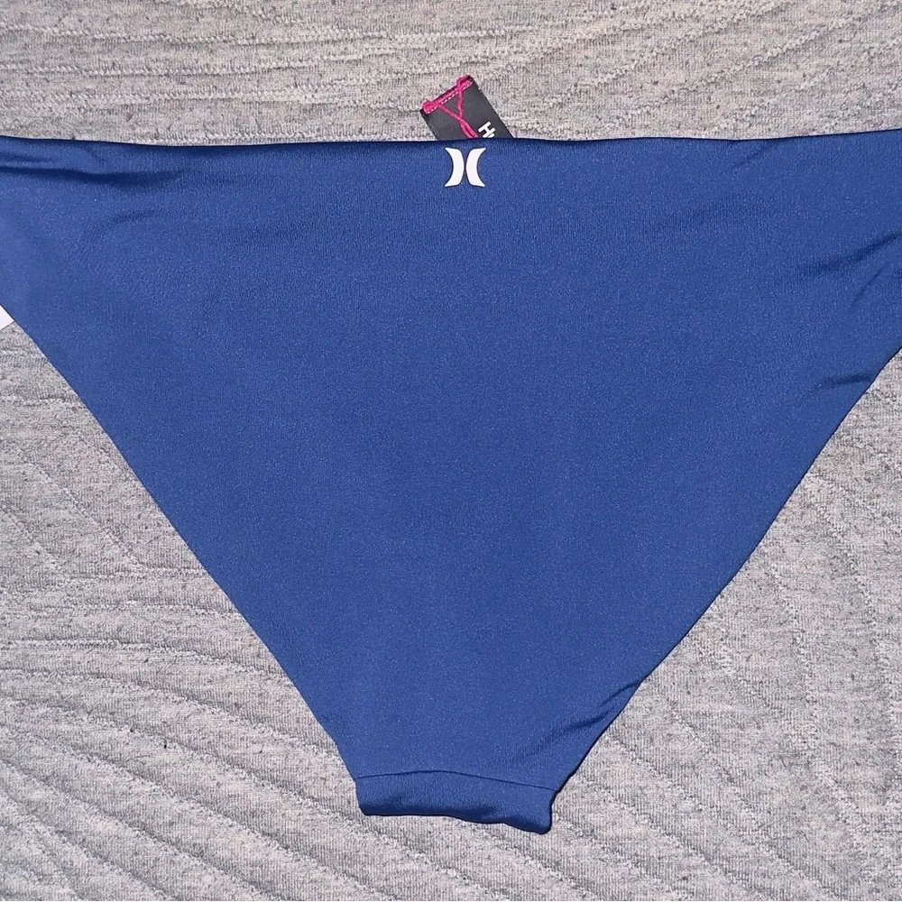 Hurley Blue and Pink Reversible Bikini Swim Bottom NWT XL